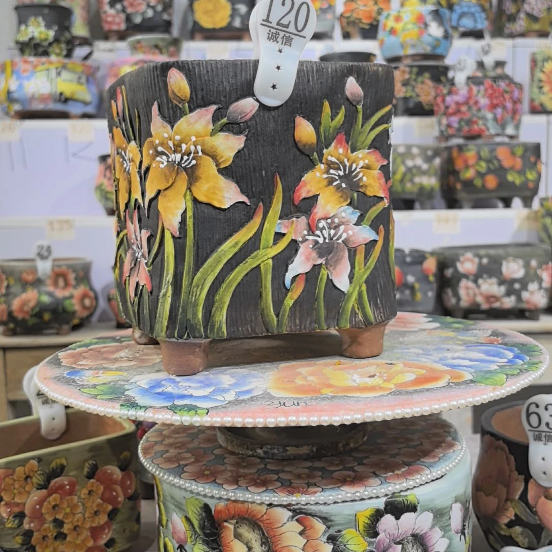 花盆红泥景德镇花盆