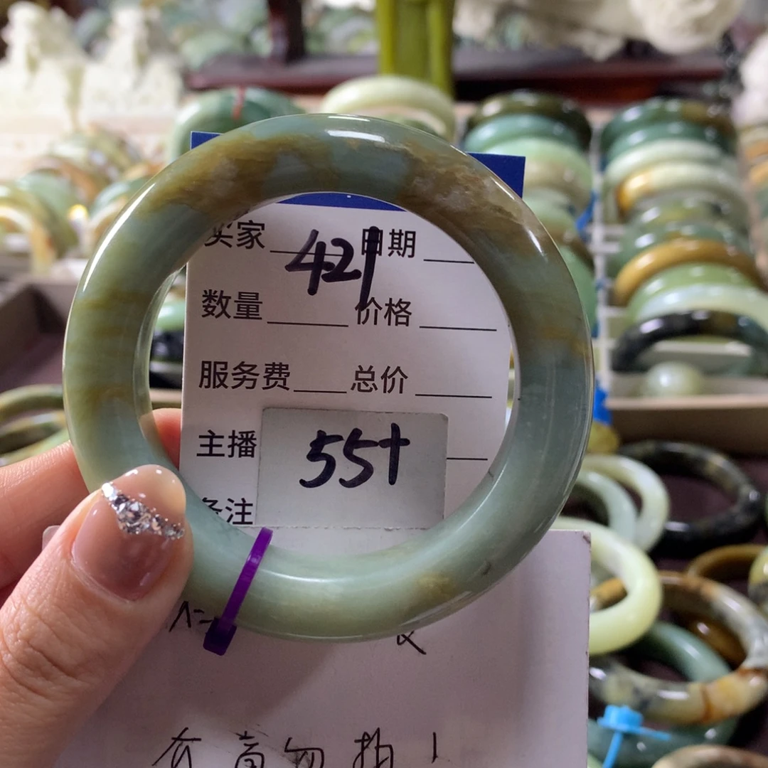 蛇纹石玉未镶嵌手镯421