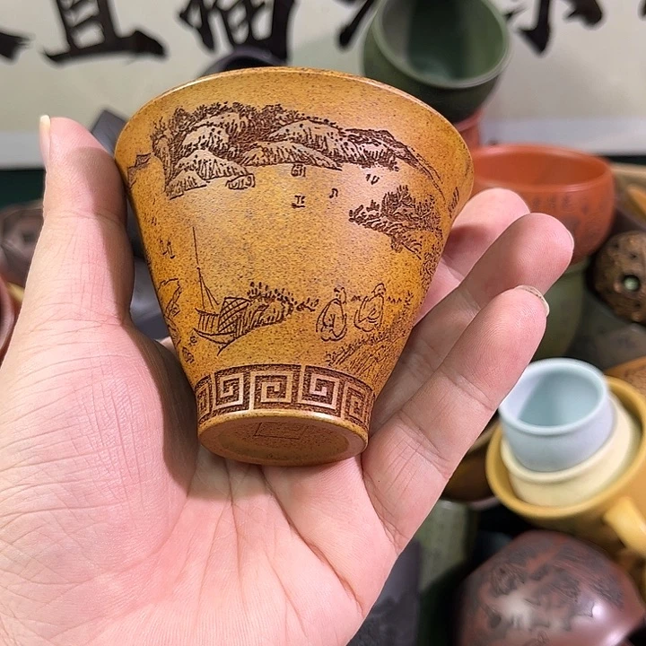 茶杯紫砂全手工紫砂主人杯