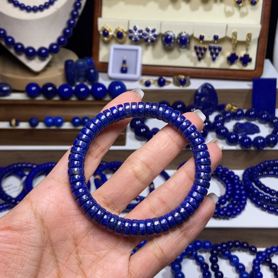 青金石未镶嵌福利8mm精工药片手串