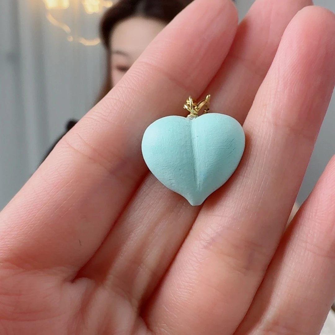 绿松石18K金镶嵌珠宝奇石