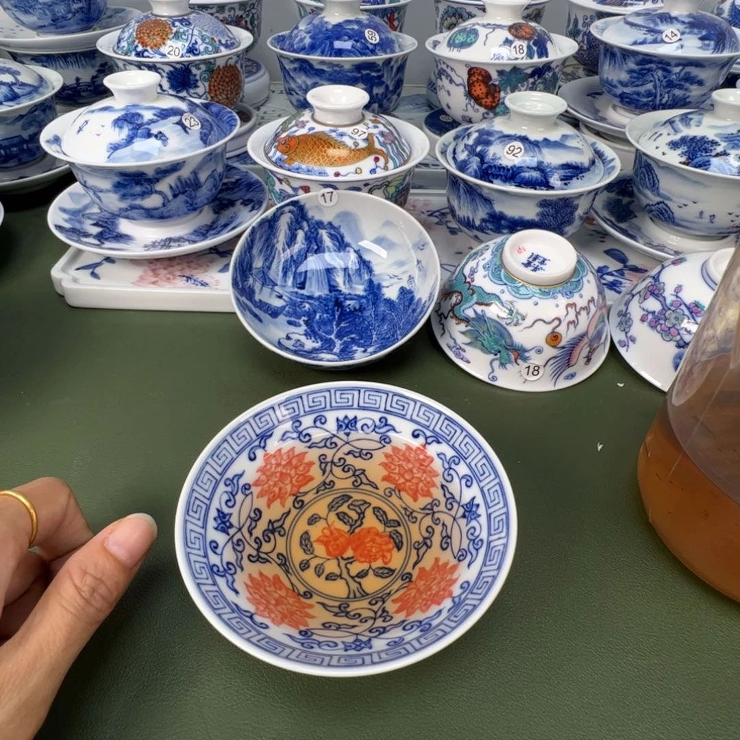 景德镇纯手工纯手绘茶具木木16