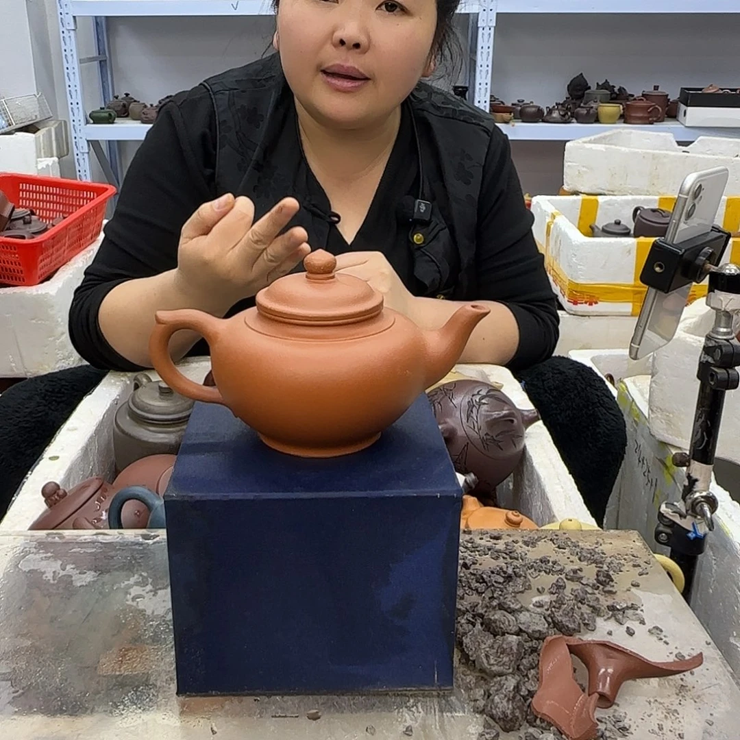 茶壶紫砂宜兴紫砂壶瑕疵处理