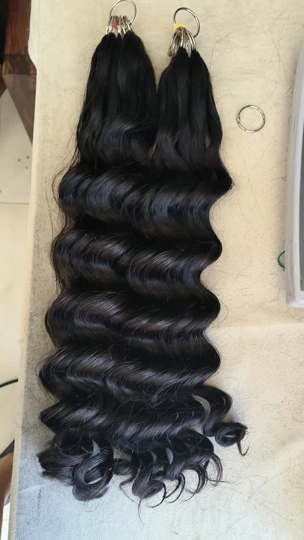 云南发无折头羽毛、水波纹、大波浪、卷发、接口舒适