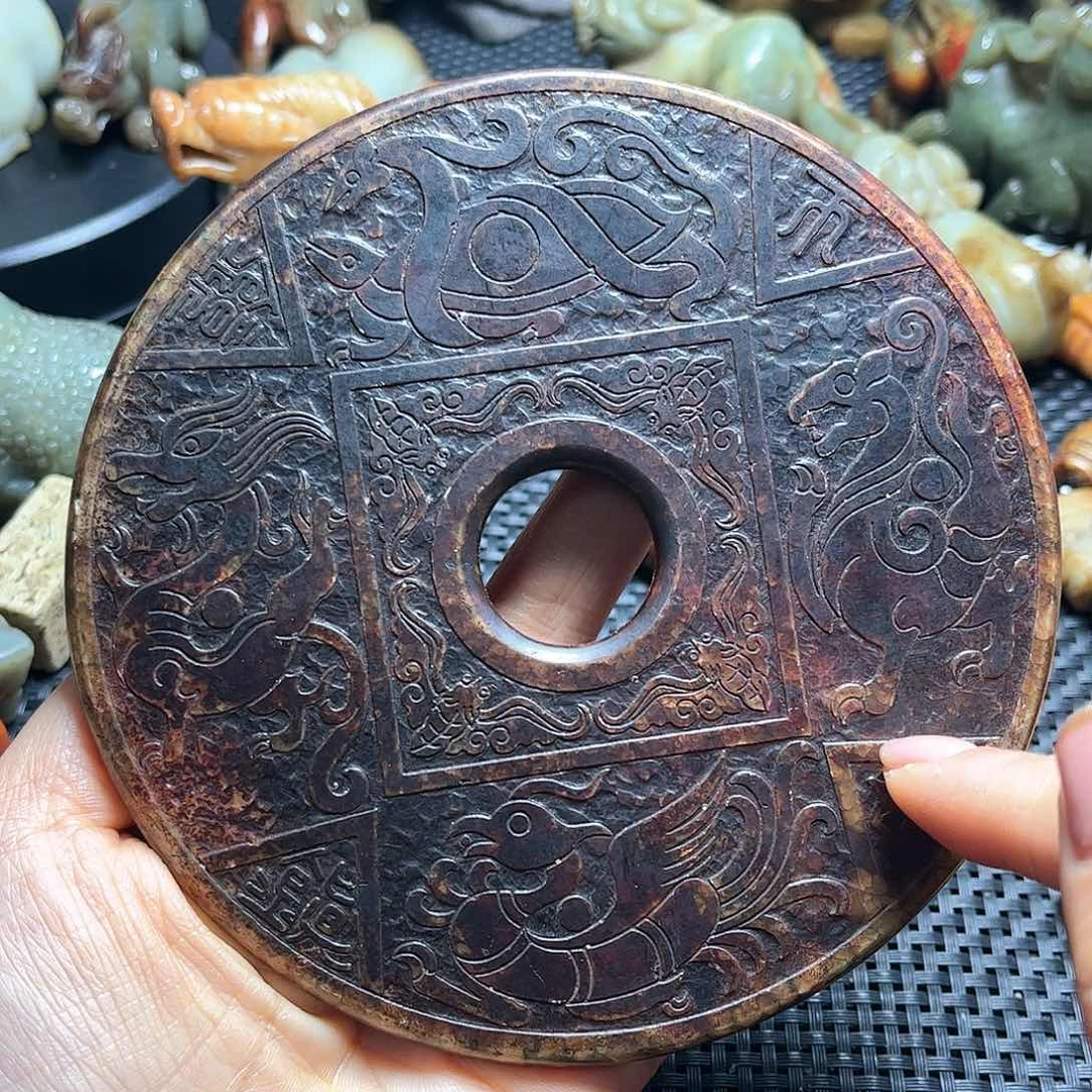 白玉菩提吊坠摆件