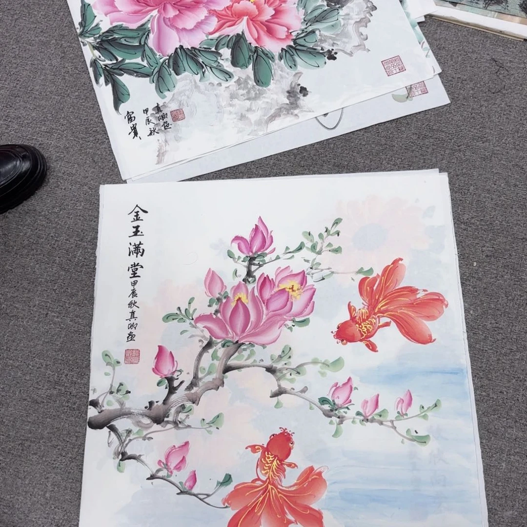 国画国画作品多次