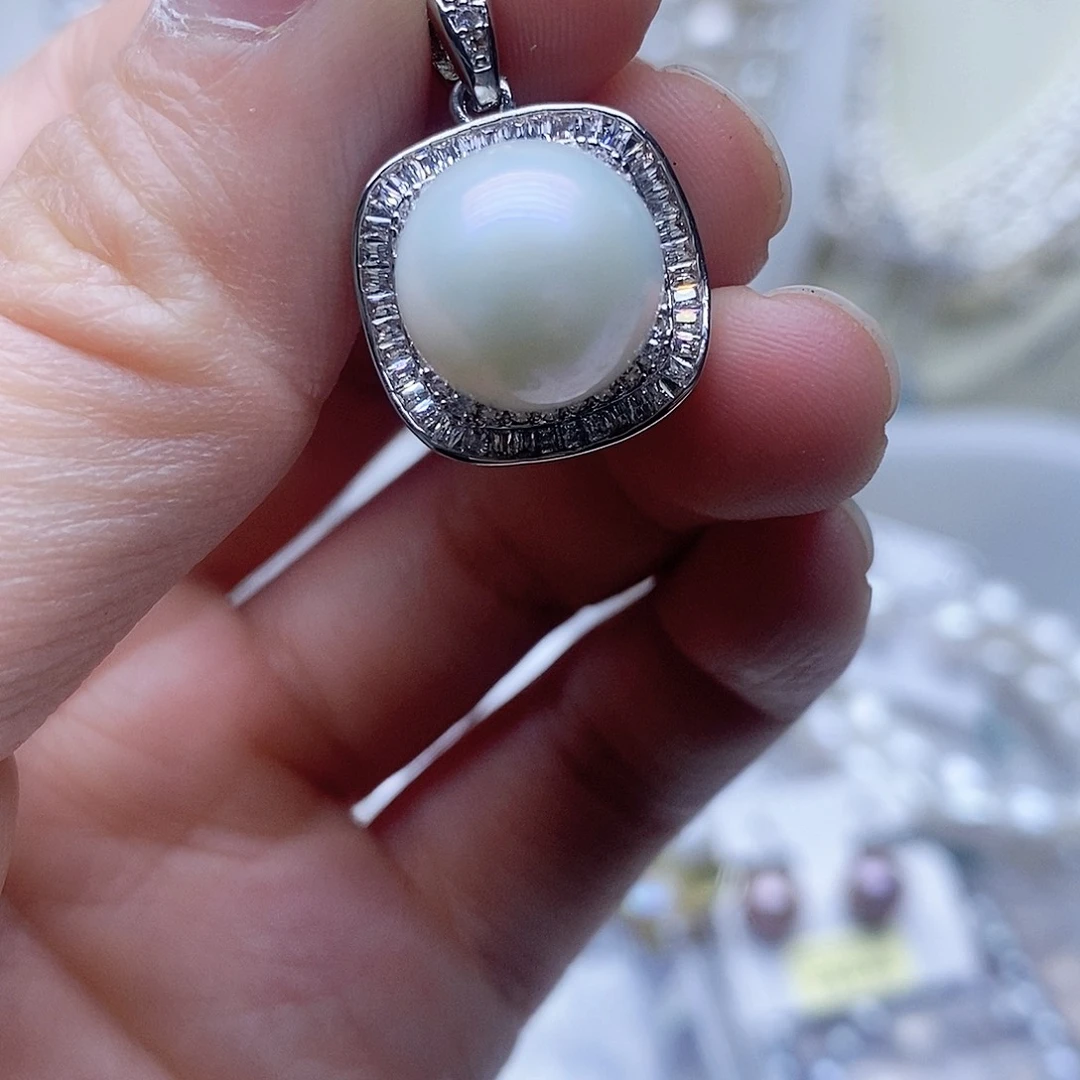 未镶嵌吊坠淡水珍珠