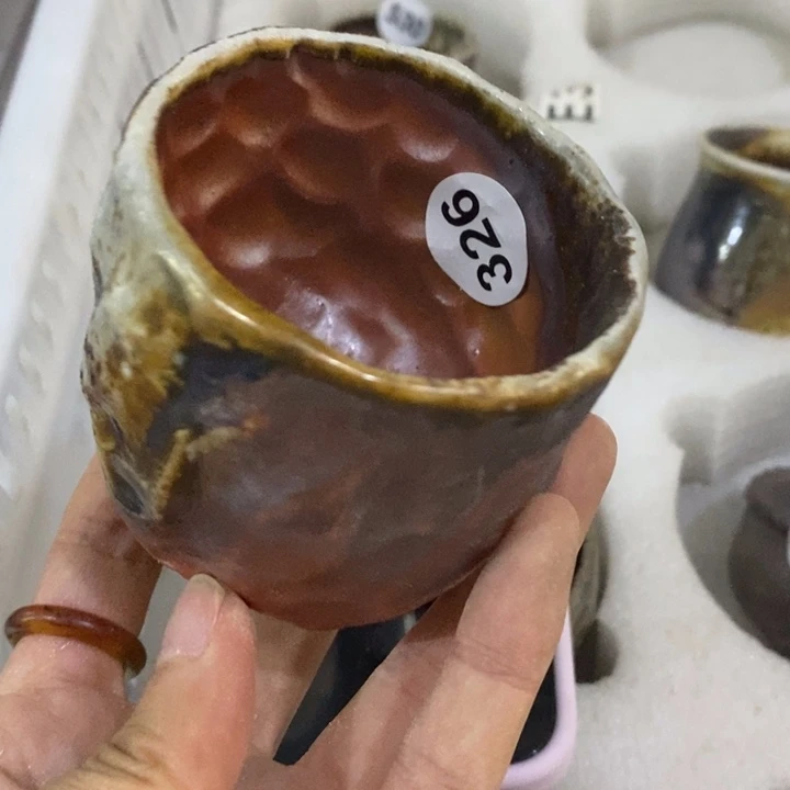 侯***飞陶园柴烧，精品高货326底部打磨