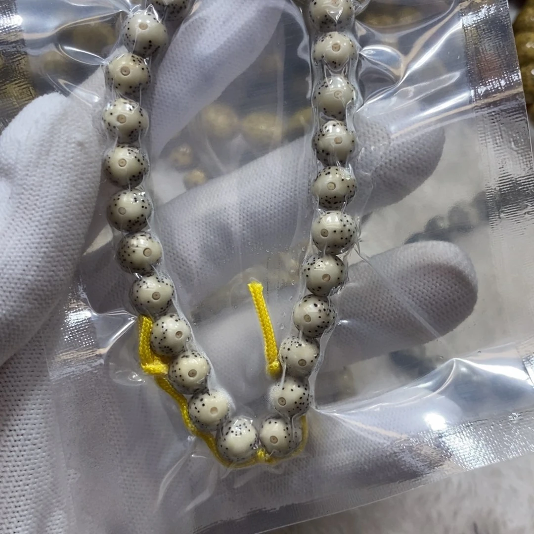 星月菩提手串骨瓷白大眼睛8