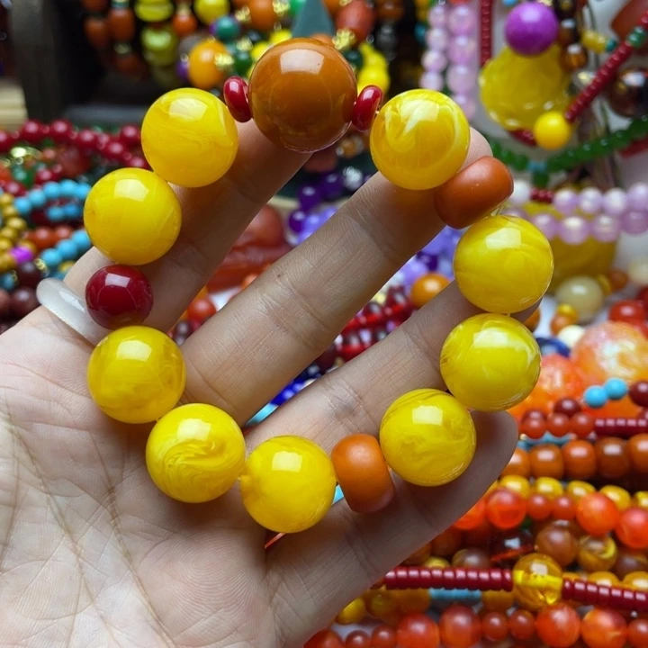 树脂制品23号黄色手串