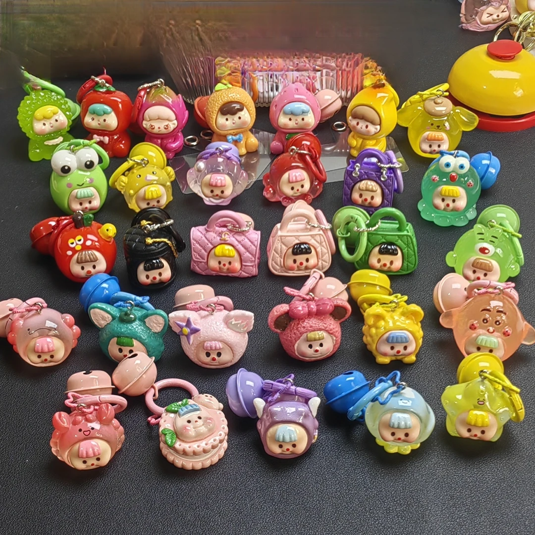 【手绘珠挂件】diy萌粒挂件钥匙扣混拆钥匙扣换款