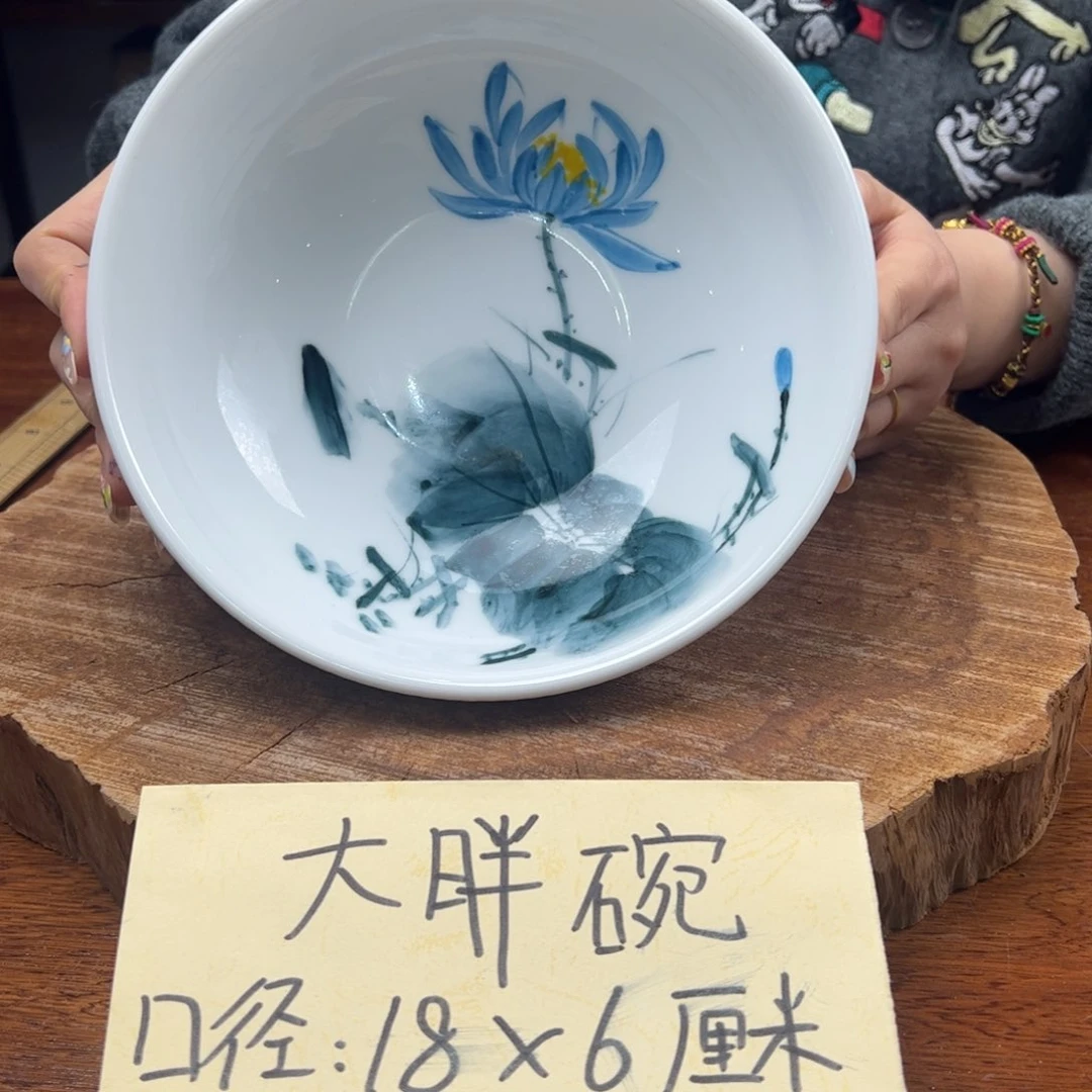 瓷片景德镇陶瓷手工手绘制作