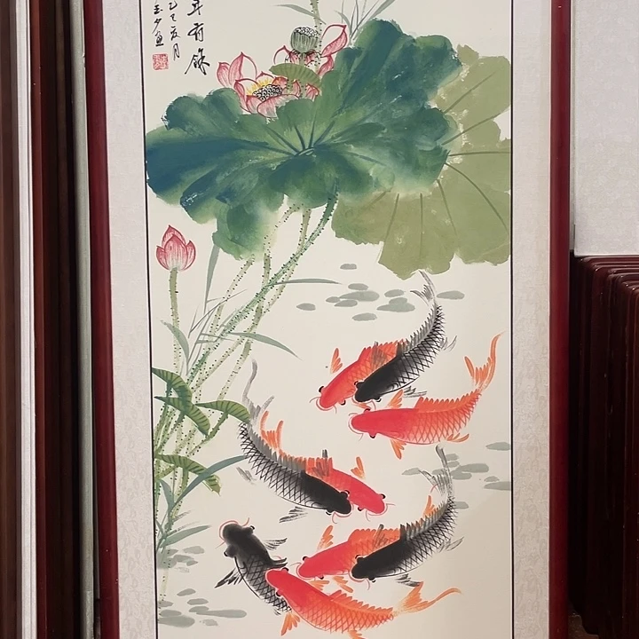 国画带框尺寸63*123厘米