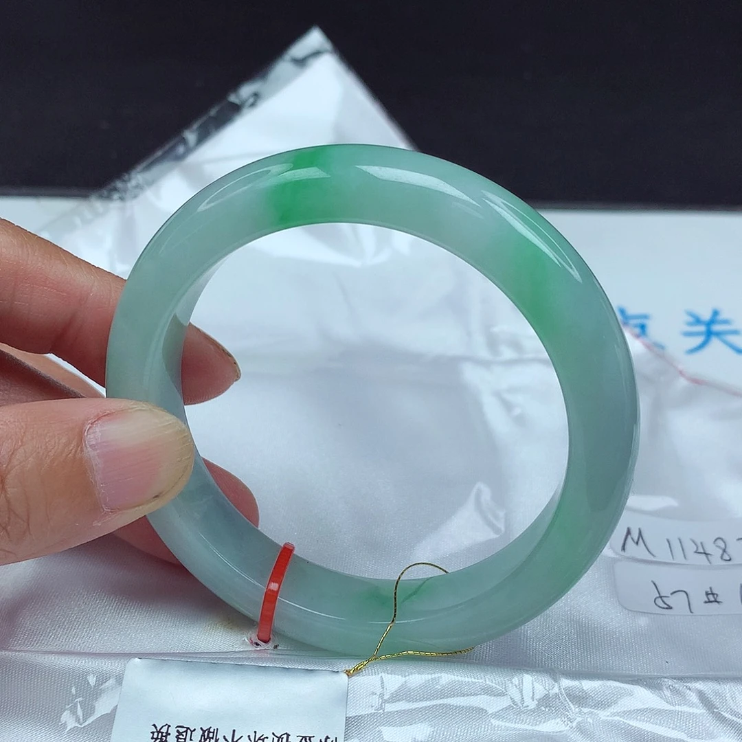 翡翠未镶嵌手镯57圈4832