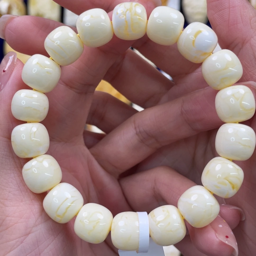 裸石蜜蜡未镶嵌琥珀蜜蜡手串卡12mm