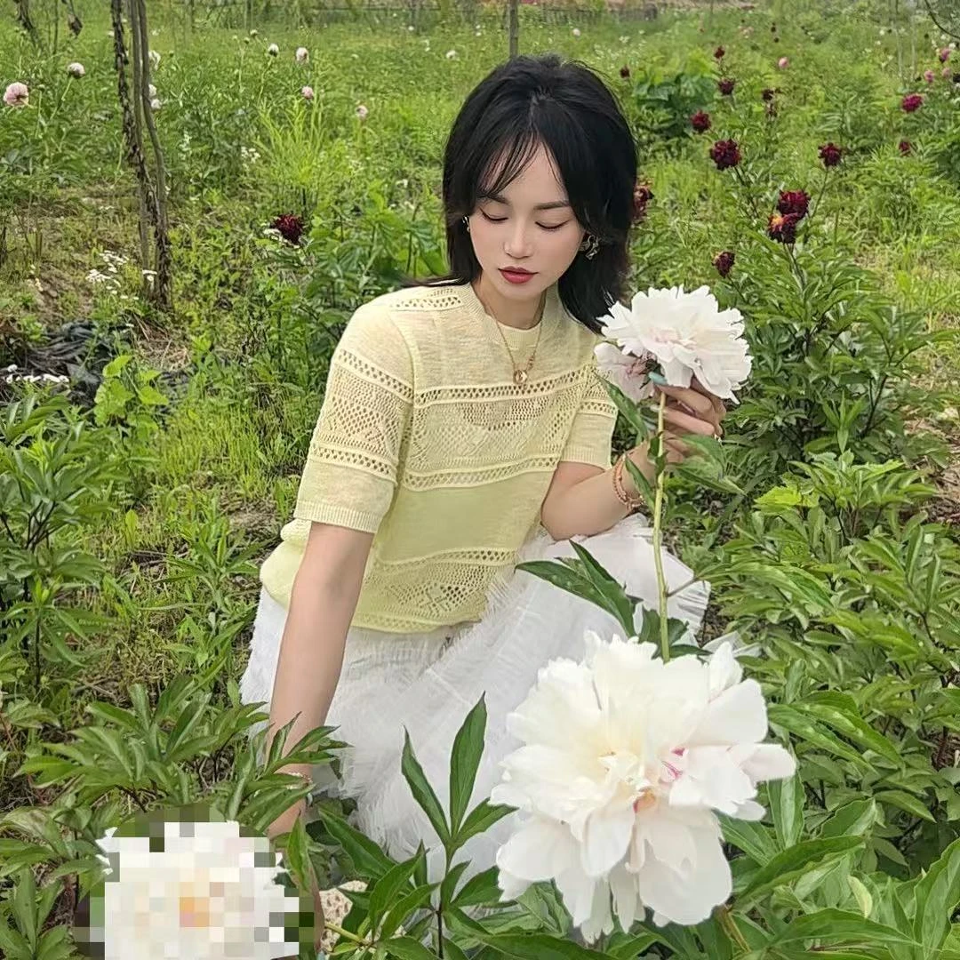 [吉美]25030短袖真丝桑蚕丝新升级进口和纸纱春夏女上衣