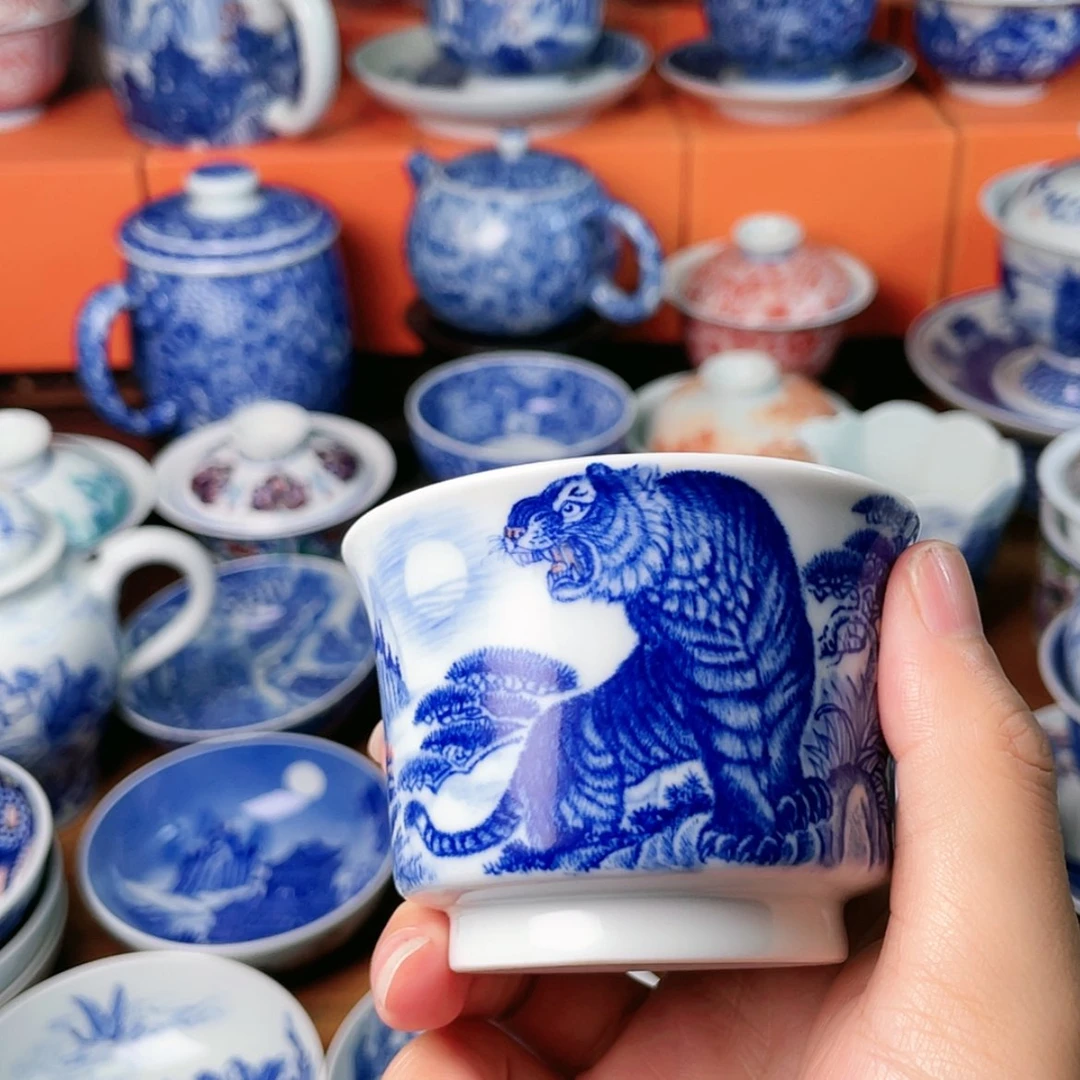 【闪购商品】杯闲**茶全手工手绘景德镇