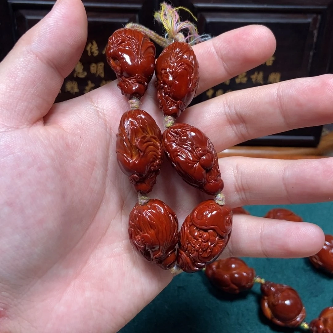 手串橄榄核福禄寿喜财