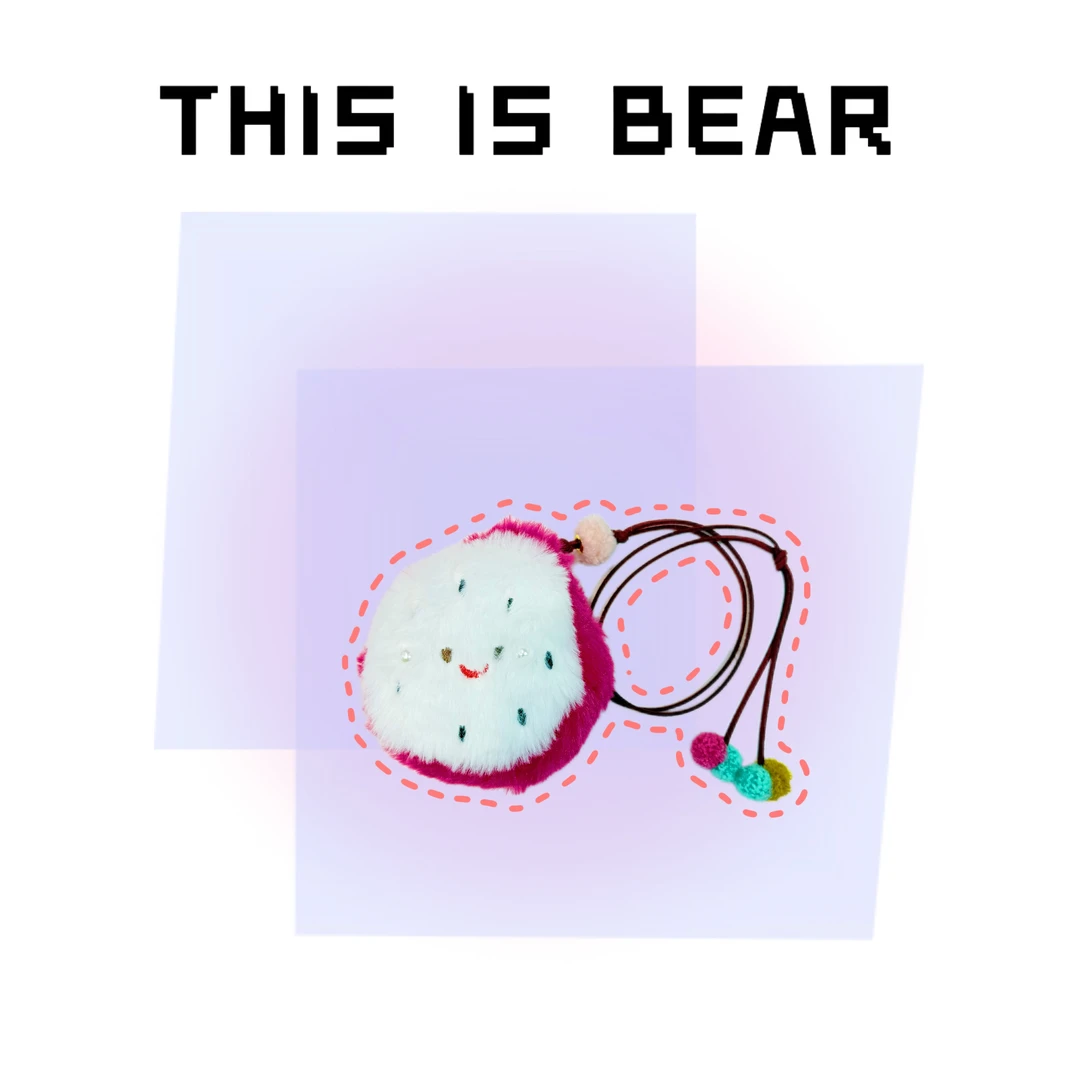 This is Bear•设计师原创包包挂件/手机挂饰/车挂/耳机包A138