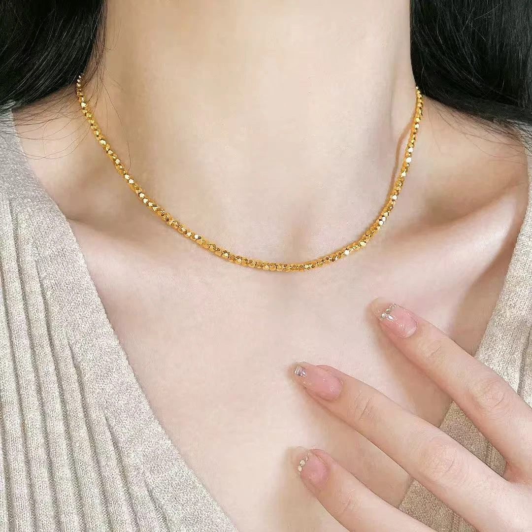 足金999蹦迪珠套链#01506（质检中心发货）