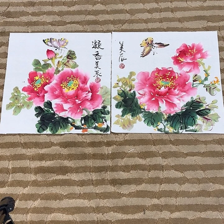 国画花鸟等动物的栖息