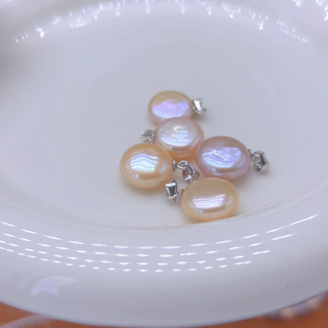 银S925镶嵌淡水珍珠珍珠
