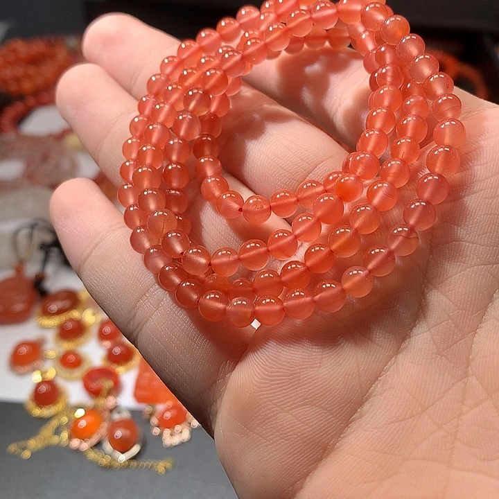 南红玛瑙未镶嵌颈饰