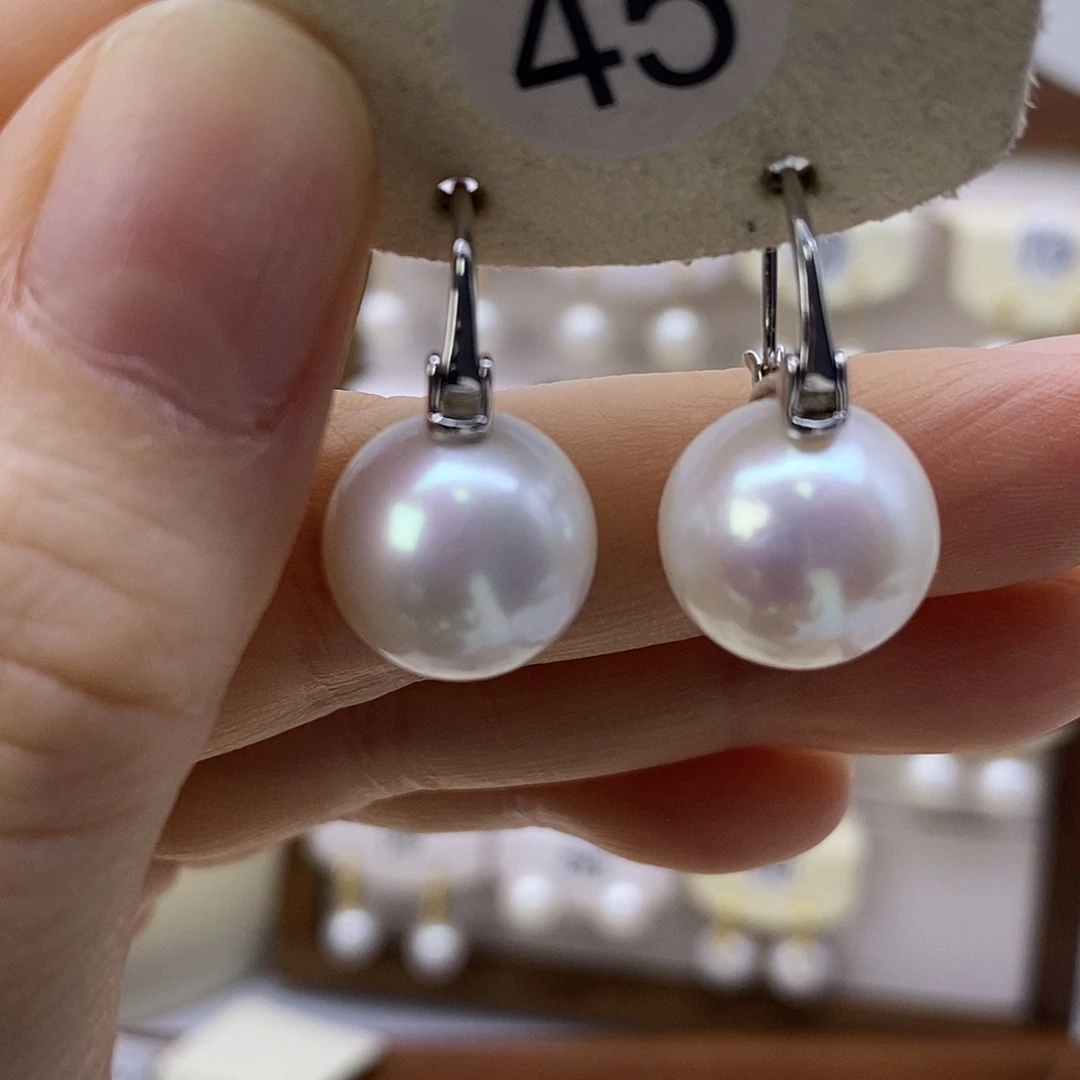 耳饰淡水珍珠银S925镶嵌