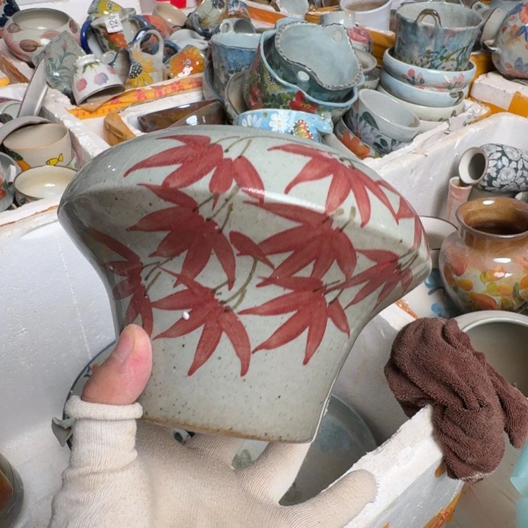 釉下彩瑕疵处理慎拍227