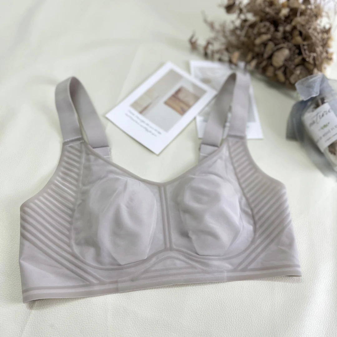 【M/3XL兔耳朵】兔耳朵杯超薄果冻条排口加宽肩带调节