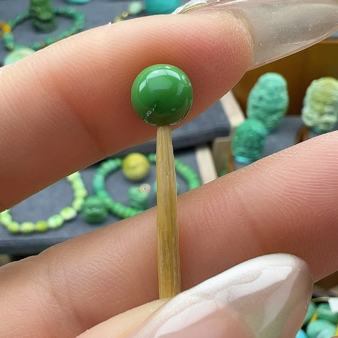 绿松石菜籽黄绿松石Z未镶嵌