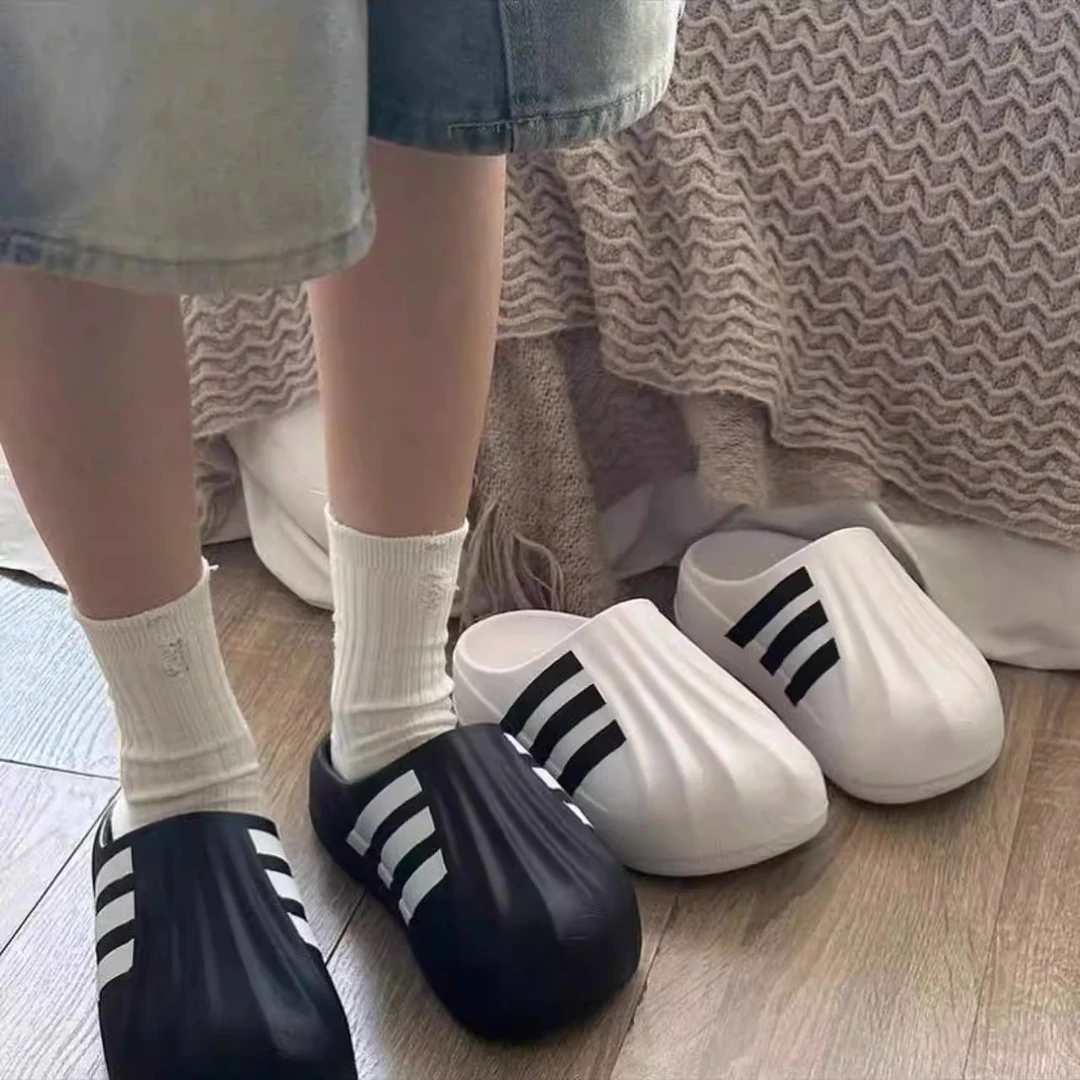 2025夏季新款时尚休闲居家外穿潮流韩版情侣防滑个性包头拖鞋