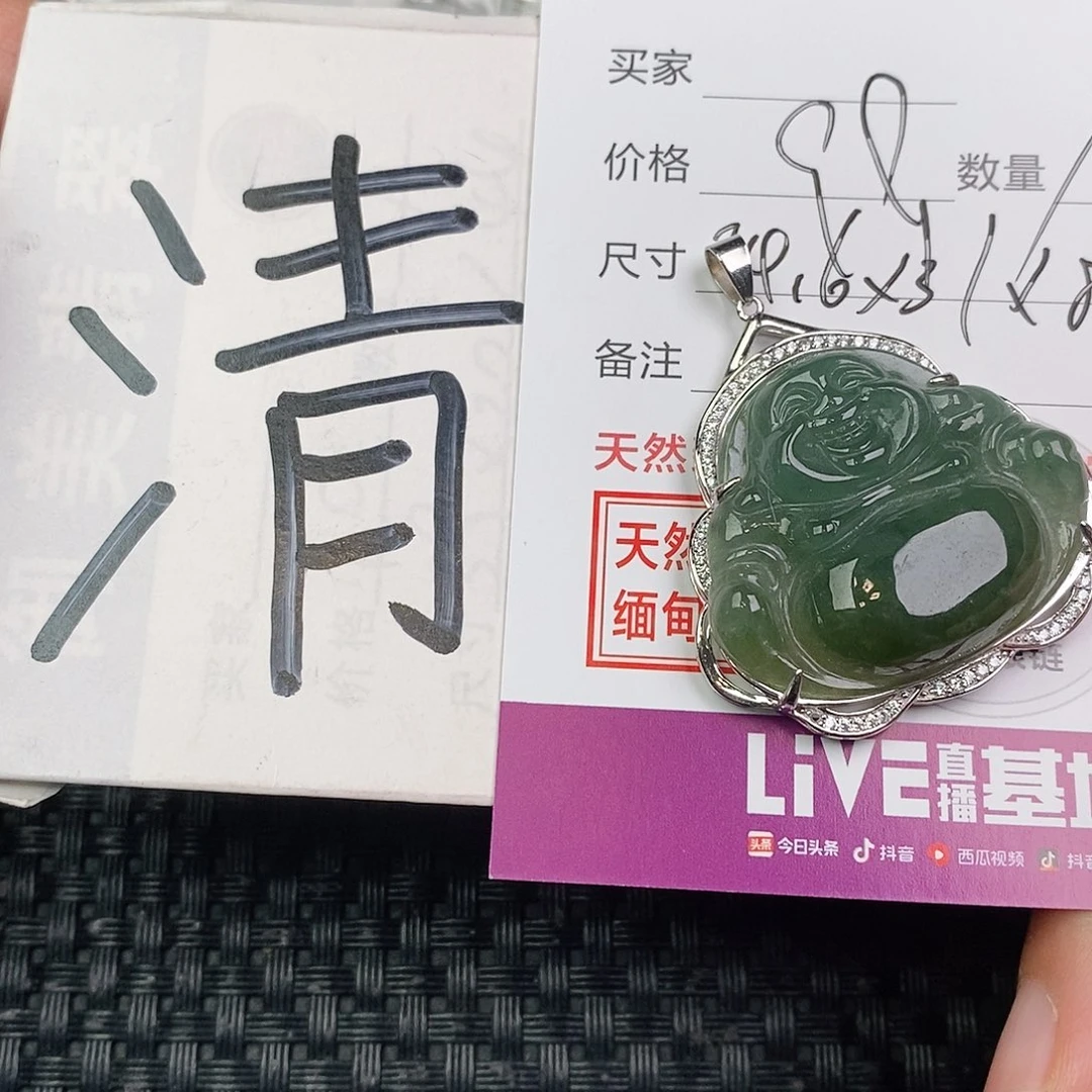 翡翠银S925镶嵌颈饰