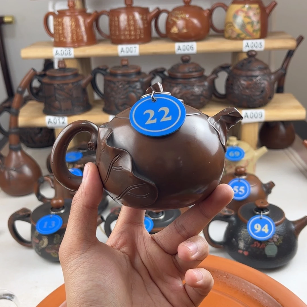 壶210cc 建水紫陶全手工制作，老匠人传承手艺