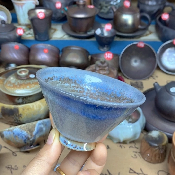杯子纯柴烧裸烧手工茶器