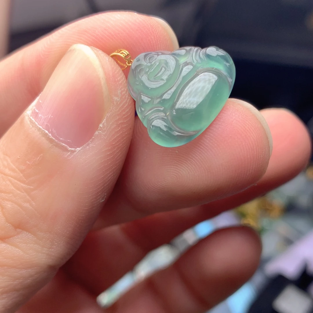 【闪购商品】颈饰18K金镶嵌翡翠翡翠