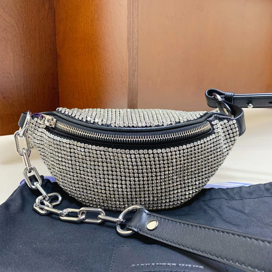 95新 Alexander McQueen/亚历山大·麦昆 【闲置品】满钻胸包 7413