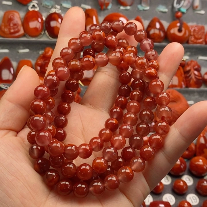 南红玛瑙8+佛珠未镶嵌