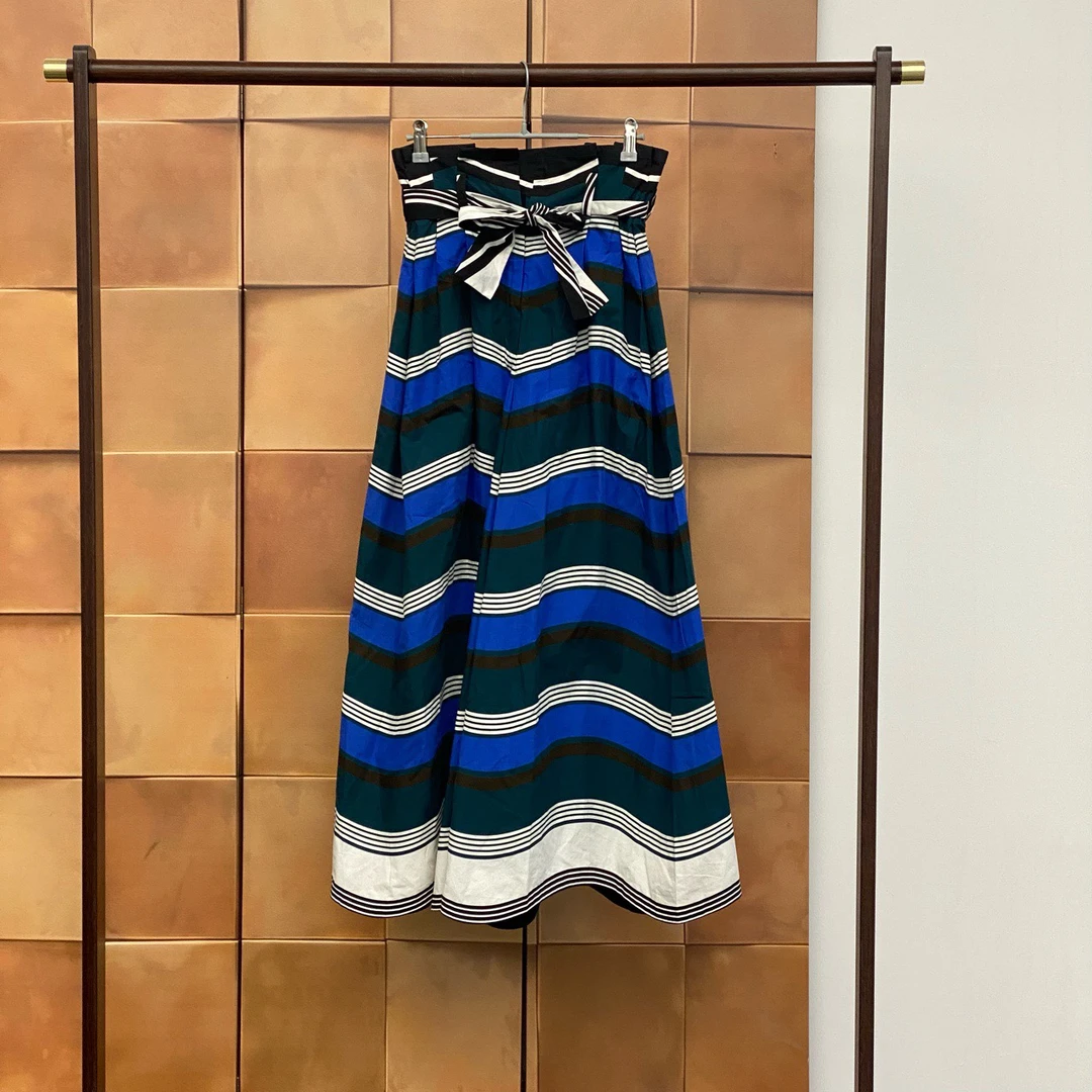 99新 FENDI/芬迪 Fendi拼色条纹阔腿长裤/40码/99新/30532