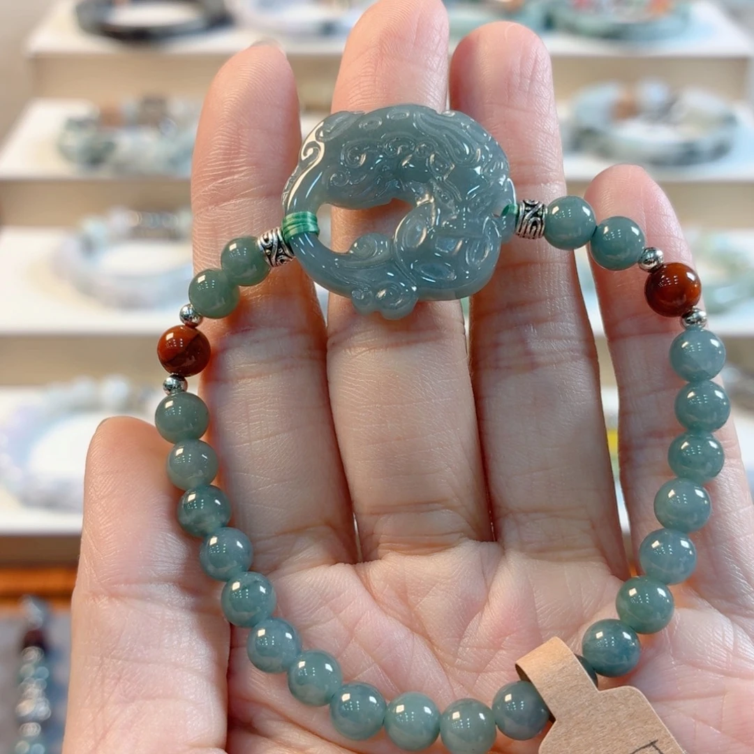 翡翠未镶嵌手链手串