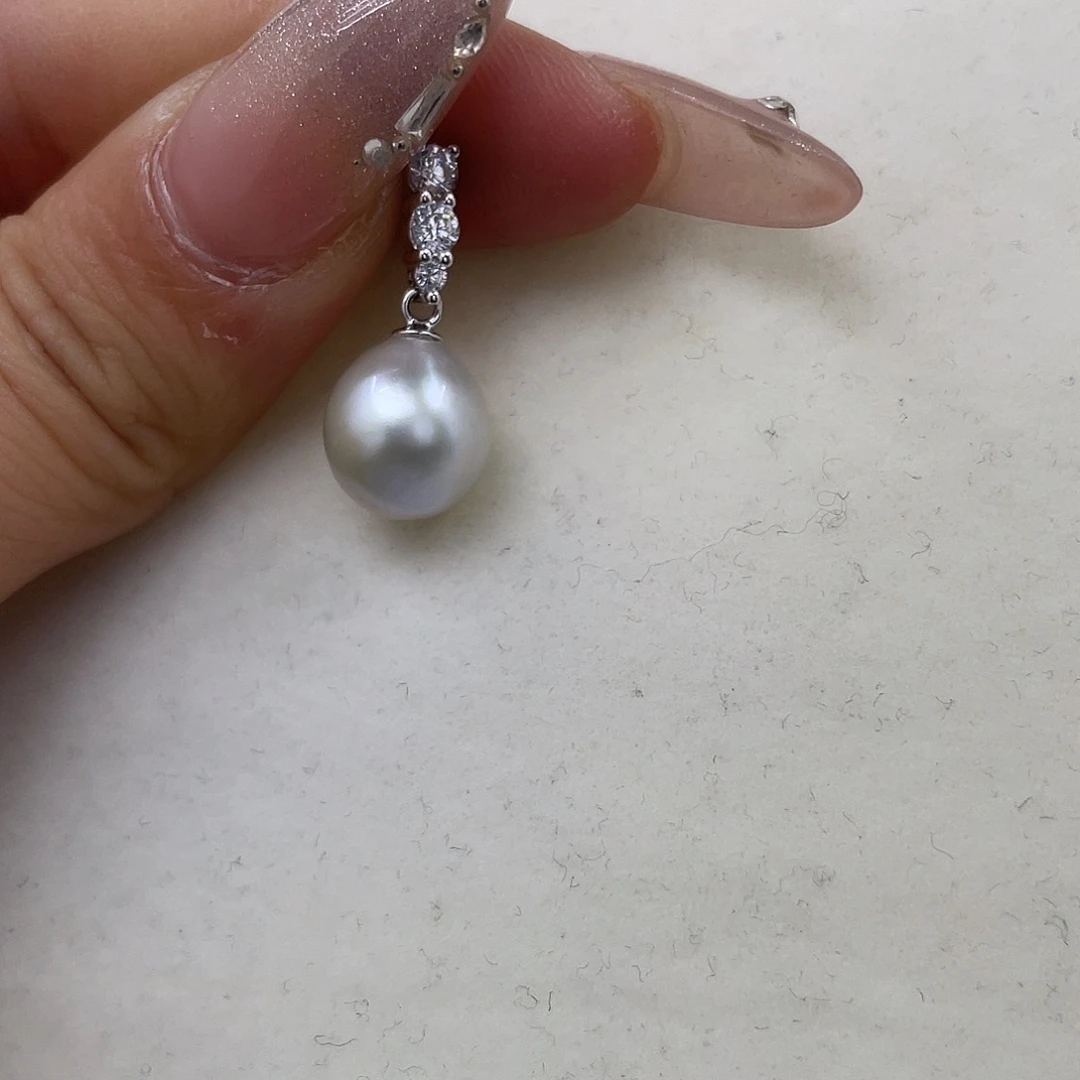 海水珍珠颈饰银S925镶嵌