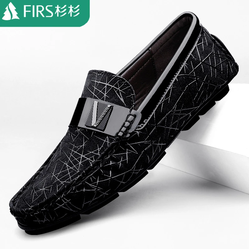 FIRS/杉杉男士时尚舒适潮流百搭透气软面软底韩版英伦休闲皮鞋