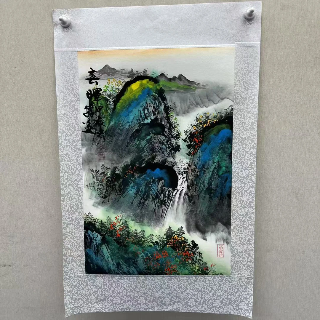 何冠逸老师-春晖8-三尺-手绘-宣纸