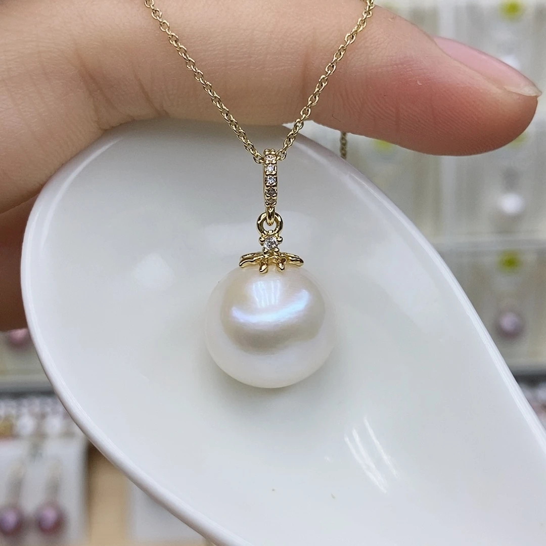 颈饰合金淡水珍珠