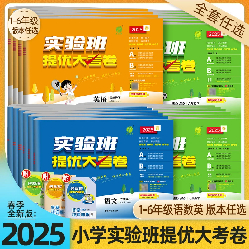 2025春雨教育实验班提优大考卷1-6年级下100分期中期末训练同步卷