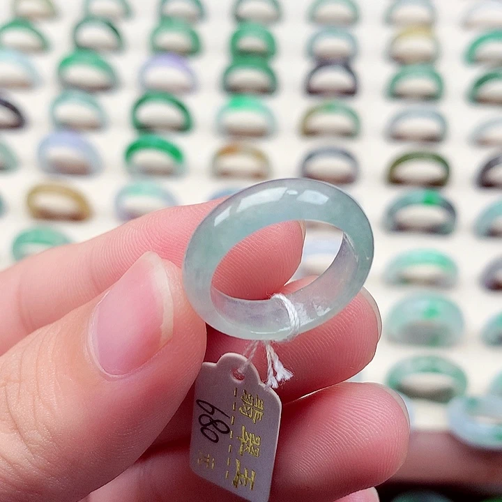 未镶嵌戒指翡翠14-15号