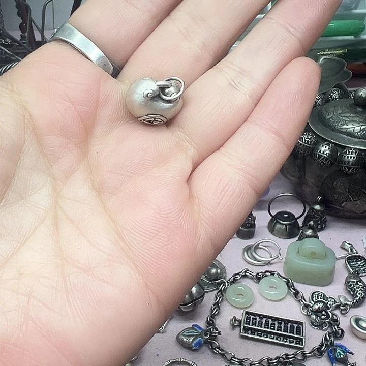 幸***草银S925足银，不退不换的