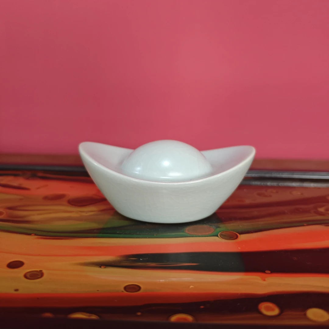 【德化】俞闽堂汝窑元宝盖置 DC-1731