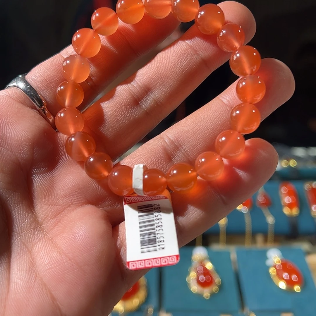 南红玛瑙未镶嵌手链