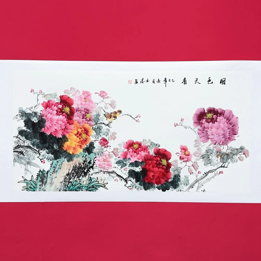 国画刘老师8平尺精品